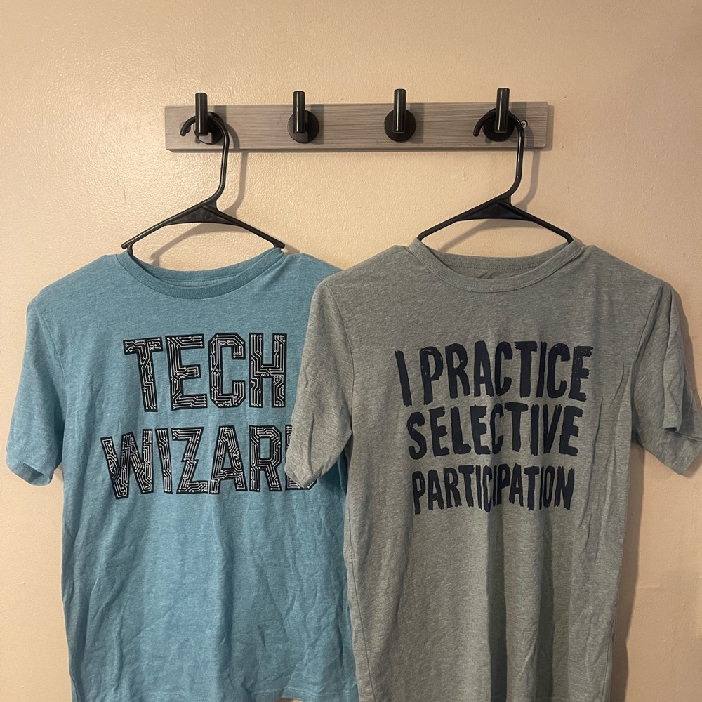 The Children's Place Blue and Gray Graphic Tees